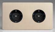 European Sockets with Schuko Earth - Satin product image 2