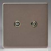 European TV Sockets - Pewter product image