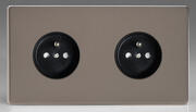 European Sockets with Pin Earth - Pewter product image 2