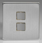 European Keystone Data Plates - Brushed Steel product image 2