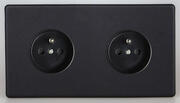 European Sockets with Pin Earth - Matt Black product image 2