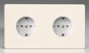 European - Sockets with Schuko Earth - Matt White product image 2