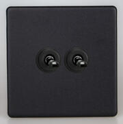 European Toggle Switches - Matt Black product image 2