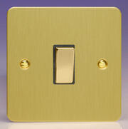 Varilight - Ultraflat Brushed Brass - 20 & 45 Amp DP Switches product image