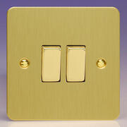 Varilight - Ultraflat Brushed Brass - Light Switches product image 2