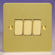 Varilight - Ultraflat Brushed Brass - Light Switches product image 3