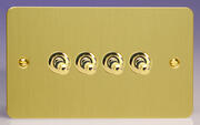 Varilight - Ultraflat Brushed Brass  - Toggle Light Switches product image 4