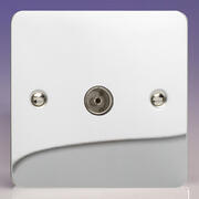 Varilight - Ultraflat Polished Chrome - TV & Satellite Sockets product image