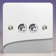 Varilight - Ultraflat Polished Chrome - Toggle Light Switches product image 2