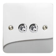 Varilight - Ultraflat Polished Chrome - Toggle Light Switches product image 5