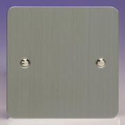 Varilight - Ultraflat Brushed Steel - Blank Plates product image