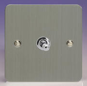 Varilight - Ultraflat Brushed Steel - Toggle Light Switches product image