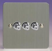 Varilight - Ultraflat Brushed Steel - Toggle Light Switches product image 3