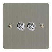Varilight - Ultraflat Brushed Steel - Toggle Light Switches product image 5
