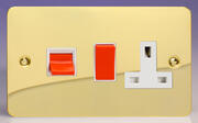 Varilight - Ultraflat Brass - Cooker Switches / Panels product image