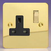 Varilight - Ultraflat Brass - Black - Sockets product image 2