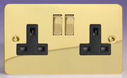 Varilight - Ultraflat Brass - Black - Sockets product image