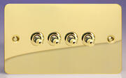 Varilight - Ultraflat Brass - Toggle Light Switches product image 4