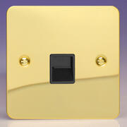 Varilight - Ultraflat Brass - Telephone Sockets product image