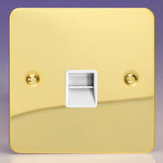 Varilight - Ultraflat Brass - Telephone Sockets product image