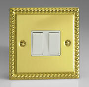 Georgian Brass - Switches with White Inserts product image 2