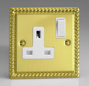 Georgian Brass  - Sockets with White Inserts product image 2