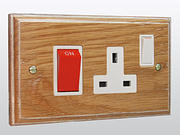 Kilnwood - Cooker Sockets - Limed Oak Finish product image