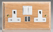 Kilnwood - Limed Oak - USB Sockets product image