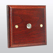 Kilnwood - Tv Coaxial Sockets - Mahogany Finish product image