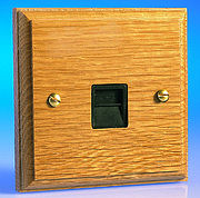 Kilnwood - Telephone Sockets - Oak Finish product image
