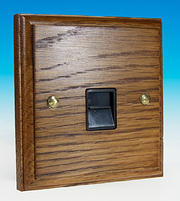 Kilnwood - Telephone Sockets - Medium Oak Finish product image