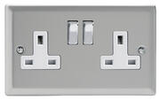 Varilight - Satin - White/Chrome - Sockets product image
