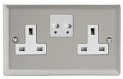 Varilight - 13 Amp 2 Gang Twin WiFi Switched Socket - (Tuya/Smartlife) - Satin - White product image
