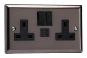 Varilight - Pewter/Black - USB Sockets product image 2