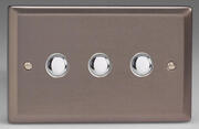Varilight - Pewter - 6A 2 Way Push On/Off Impulse Switch product image 3