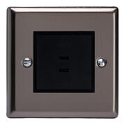 Varilight - Pewter - 2 Gang 13A Switched Socket + 2 x USB outlets product image 4