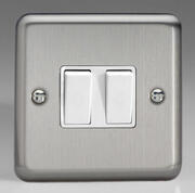 Matt Chrome - Switches - White Inserts product image