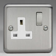 Matt Chrome - 13 Amp DP Switched Socket product image 2