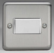 Matt Chrome - Fan Switch - White Inserts product image