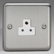 Matt Chrome - Round 3 Pin Sockets - White Inserts product image