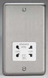 Matt Chrome - Shaver Socket product image