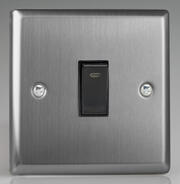 Varilight - Brushed Stainless Steel - Black - 20 Amp DP Switches product image 2