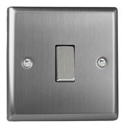 Varilight - Brushed Stainless Steel - White - Light Switches product image 7