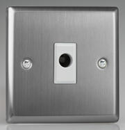 Varilight - Brushed Stainless Steel - White - 16A Flex Outlets product image