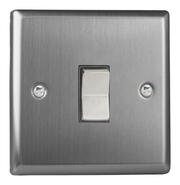 Varilight - Brushed Stainless Steel - White - Light Switches product image 8