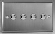 Varilight - Brushed Stainless Steel - 6A 1 Way Push to Make Momentary Switches product image 4