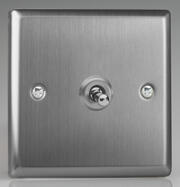 Varilight - Brushed Stainless Steel - Toggle Light Switches product image