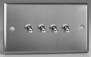 Varilight - Brushed Stainless Steel - Toggle Light Switches product image 4