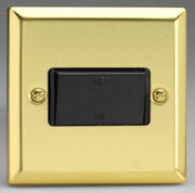 Victorian Brass - Black 3 Pole 10A Fan Isolator Switch product image