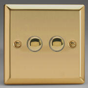 Victorian Brass - Impulse Push On/Off Light Switches product image 2